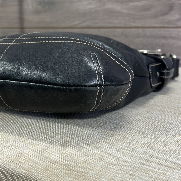 Coach Hobo 1452 Convertible Black Leather Cross Body Bag - Picture 9 of 14